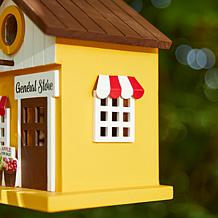 Glitzhome Solid Wood General Store Outdoor Garden Birdhouse