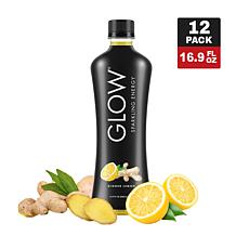 GLOW Beverages 12-pack Ginger Lemon Flavored Sparkling Energy Water