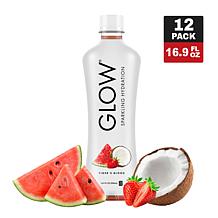 GLOW Beverages 12-pack Tiger's Blood Sparkling Flavored Water