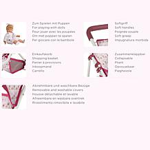 Gotz 3-Wheel Doll Buggy in Happy Flower Design