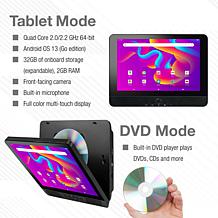GPX 10" Tablet and Portable DVD Player Combo with Headphones