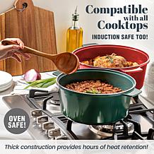 GraniteStone 6.5 qt. Nonstick Dutch Oven Pot with Self-Basting Lid