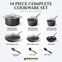 Granitestone Armor Max 14-Pc Hard Anodized Ultra Durable Cookware Set