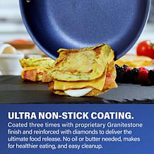Granitestone Blue 10-Piece Nonstick Pots and Pans Cookware Set