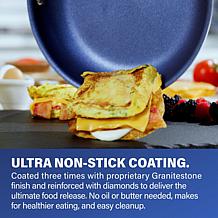 Granitestone Blue 15pc Nonstick Pots & Pans Cookware and Bakeware Set