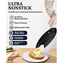 Granitestone Charleston Hammered White 15-Piece Cookware Set