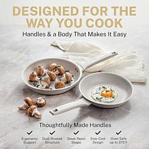 Granitestone Desert Beige 14'' Nonstick Fry Pan with Lid