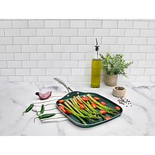 GraniteStone Emerald 10.5" Nonstick Grddle Pan with Stay Cool Handle