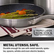 Granitestone Silver 12'' Nonstick Fry Pan