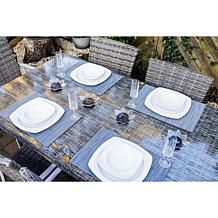 GreanBase Solar Fibre Effect Flower Garden Stakes - Set of 4