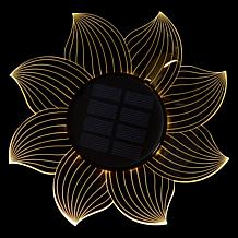 GreanBase Solar Fibre Effect Flower Garden Stakes - Set of 4