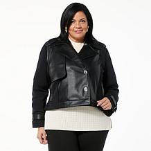 GREY by Jhoan Sebastian Grey 2-in-1 Faux Leather Coat