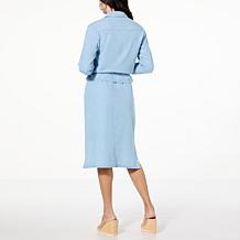GREY by Jhoan Sebastian Grey Convertible Chambray Duster