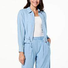 GREY by Jhoan Sebastian Grey Convertible Chambray Duster