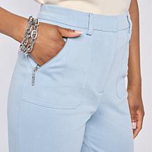 Grey by Jhoan Sebastian Grey Flared Denim Knit Pant