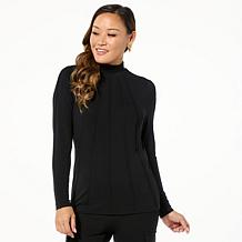 GREY by Jhoan Sebastian Grey Knit Pintuck Sunburst Top