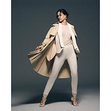 GREY by Jhoan Sebastian Grey Ponte Pant with Grommet Detail