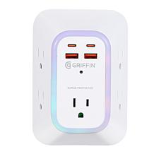 Griffin 5-Outlet Wall Tap with USB Charging