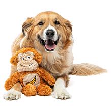 Guru Soft Scents Monkey Plush Dog Toy with Scented Squeaker