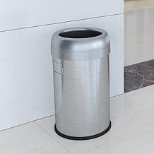 Halo 13-Gallon Round Open Top Trash Can with Dual AbsorbX Odor Filters