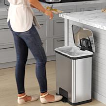 Halo 13 Gallon Step Pedal Trash Can with AbsorbX Odor Filter