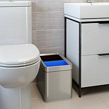 Halo 5.3-Gallon Dual Compartment Open Top Trash Can and Recycle Bin