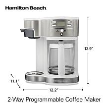 Hamilton Beach 2-Way Programmable Coffee Maker, Single-Serve or 12-Cup