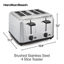 Hamilton Beach Brushed Stainless Steel 4 Slice Toaster
