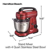 Hamilton Beach® Stand Mixer with 4 Quart Stainless Steel Bowl