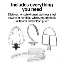 Hamilton Beach® Stand Mixer with 4 Quart Stainless Steel Bowl