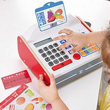 Hape: Beep 'N' Buy Cash Register, 24pc Lights & Sounds Wooden Toy