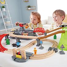 Hape Bucket Builder Set Railway, Train Set in a Bucket - 50 pcs