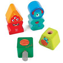 Hape Building Block Monster Buddies - 3-Piece Set
