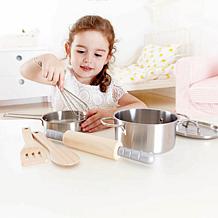 Hape Chef's Choice Cooking Kit, 7 Piece Kid's Kitchen Toy Playset