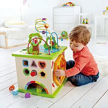 Hape Country Critters 5-Sided Play Cube, Wooden Learning Puzzle Toy