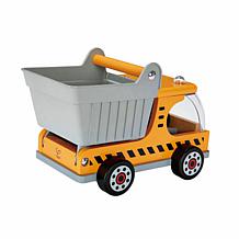 Hape Dumper Truck - Kid's Wooden Construction Toys Vehicle - Yellow