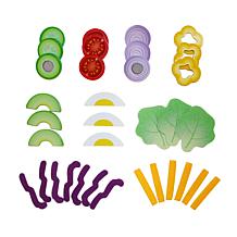 Hape Kitchen Food Playset: Healthy Salad 39pc Wooden Kitchen Food