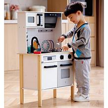 Hape: Modern Smart Kitchen, White 12pc Standing Kitchen & Cooking Set