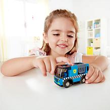 Hape Police Car with Light, Siren & Removable Figurines