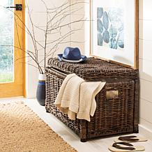 happimess Elijah 30" Wicker Storage Trunk