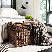 happimess Michael 35" Wicker Storage Trunk