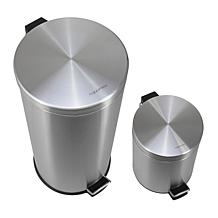 happimess Oscar 8-Gallon Step-Open Trash Can with Mini Can