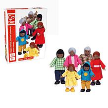 Happy Family Dollhouse Set with 6 African American Dolls