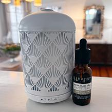 Happy Place Ultrasonic Home Diffuser and 1 oz. Essential Oil Set