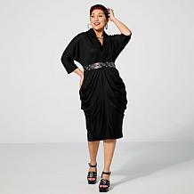 Harlem's Fashion Row x In Earnest by Byron Lars Shawl Collar Dress
