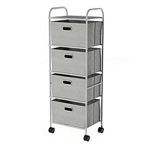 Hastings Home 4-Drawer Rolling Storage Cart