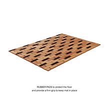 Hastings Home Bamboo Non-Slip Bath and Shower Mat - Tan