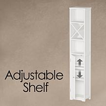 Hastings Home Bathroom Linen Cabinet - White