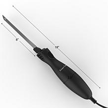 Hastings Home Electric Carving Knife w 8" Serrated Stainless Blade