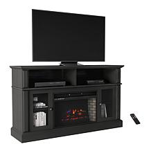 Hastings Home Electric Fireplace TV Stand for TVs up to 59" w/ Shelves